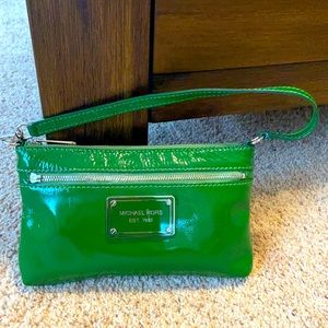 Michael Kors Wristlet/Clutch/Mini Purse - Emerald Green
